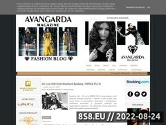 Zrzut strony Blog o Modzie Avangarda Magazine