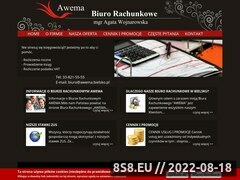 Miniaturka awema.bielsko.pl (Firma oferuje <strong>usługi rachunkowe</strong> i księgowe)