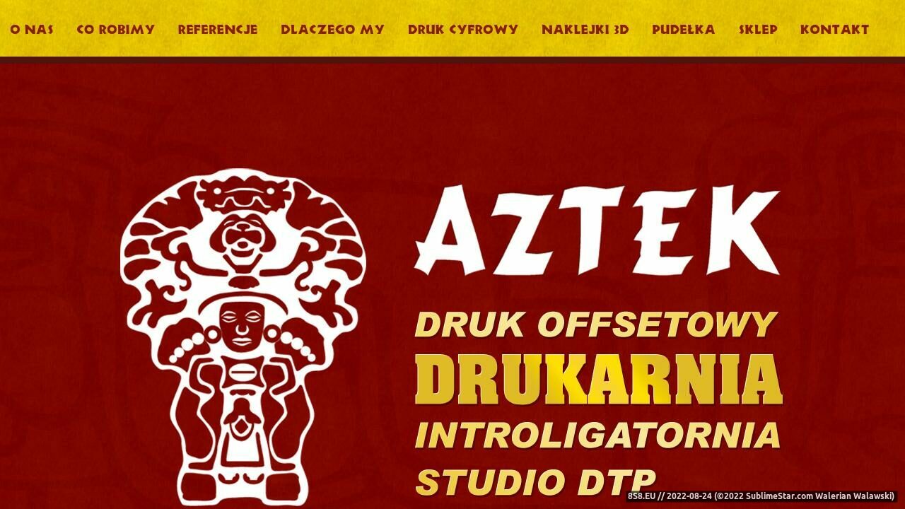 Aztek - Usługi poligraficzne (strona www.aztek.pl - Aztek.pl)
