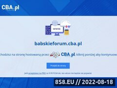 Miniaturka domeny babskieforum.cba.pl