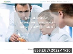 Miniaturka strony Ekolabus - laboratorium badania kosmetykw