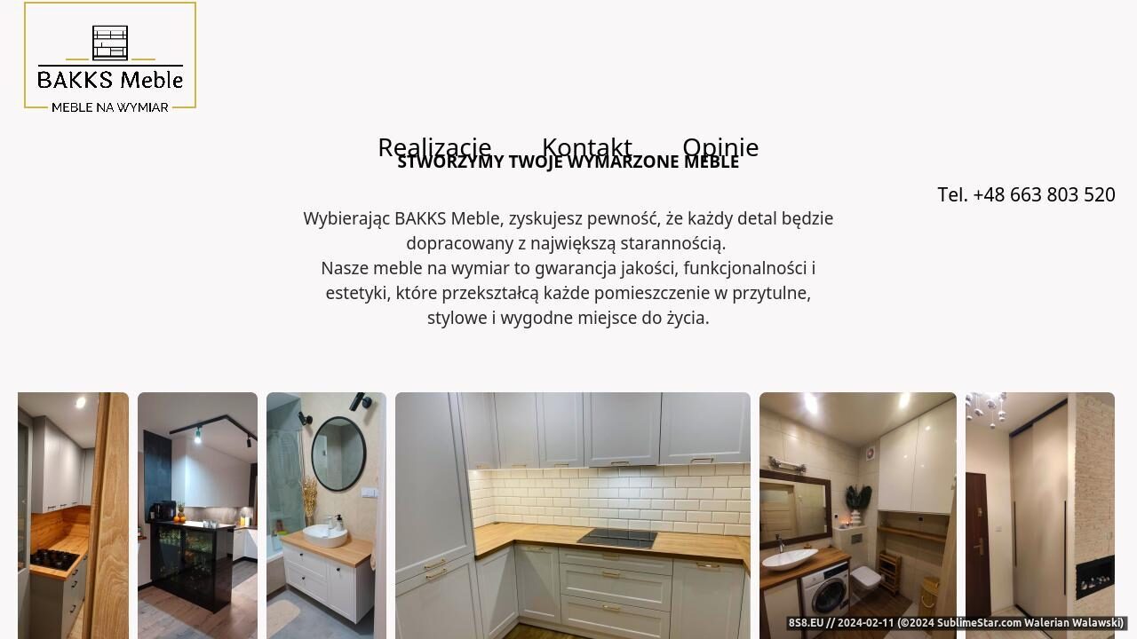 Meble na wymiar - kuchnie, szafy i garderoba (strona www.bakks-meble.pl - Bakks Meble)