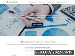 Miniaturka balancesheet.pl (Usługi rachunkowe, księgowość oraz rozliczenia firm)