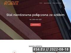 Miniaturka balustradybiecz.pl (ROBIT - Balustrady balkonowe ze stali nierdzewnej)