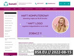 Miniaturka www.banati.pl (Sklep internetowy z odzieżą kosmetyczną i spa)