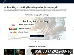 Miniaturka bank-ranking.pl (Strona z rankingami produktów bankowych)