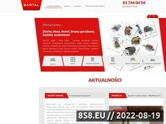 Miniaturka www.bartal.pl (Dystrybutor pokryć dachowych)