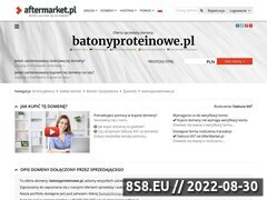 Miniaturka domeny www.batonyproteinowe.pl