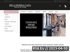 Miniaturka www.bellissimacasa.pl (Stylowe luksusowe meble oświetlenie i dekoracje)