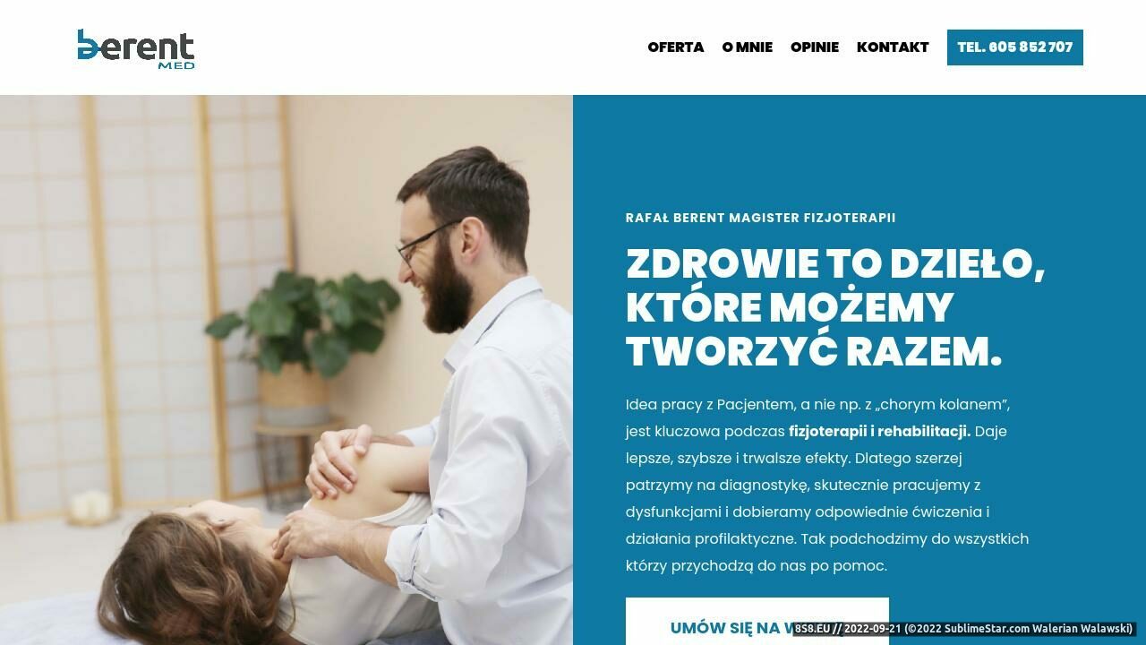 Zrzut ekranu Fizjoterapia i rehabilitacja