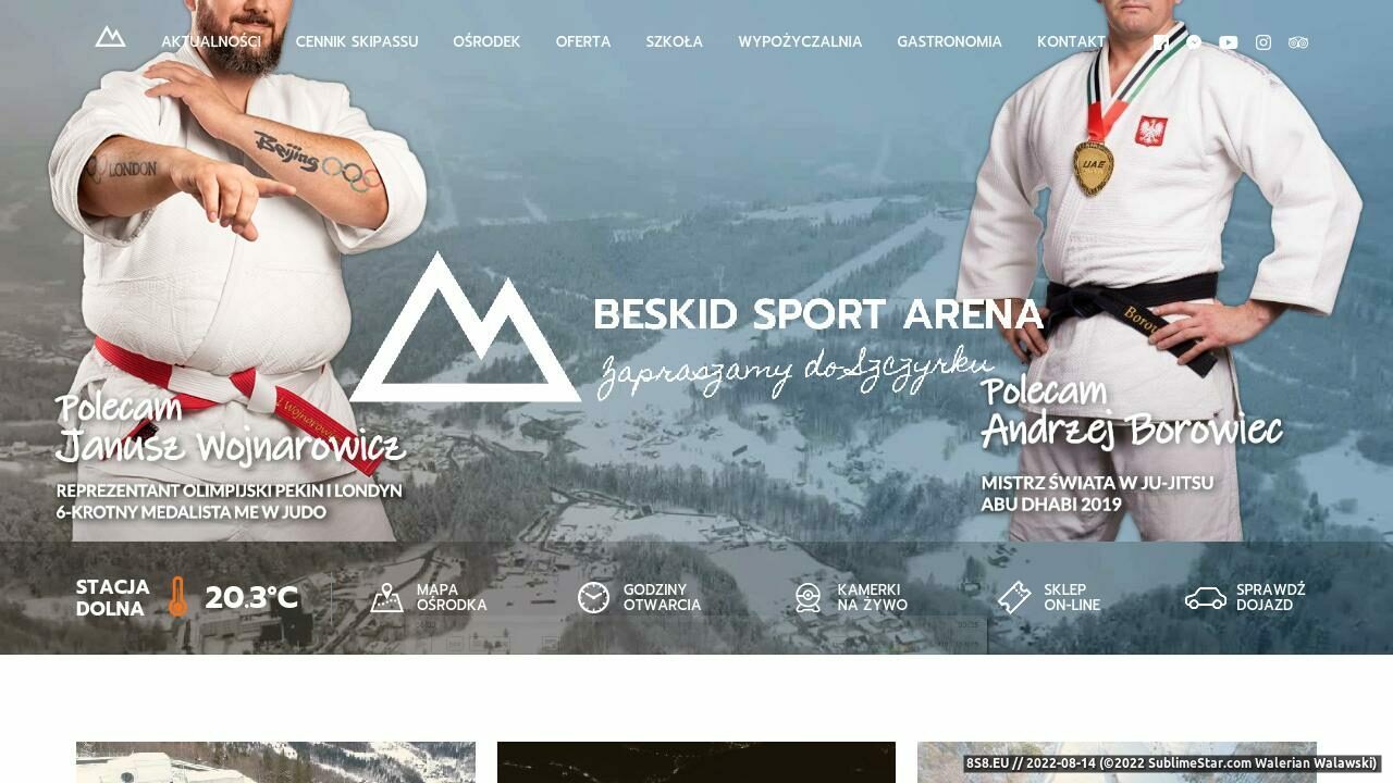 Ośrodek narciarski w Szczyrku (strona beskidsportarena.pl - Beskid Sport Arena)