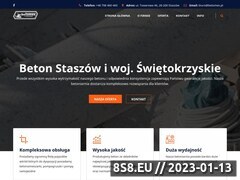Miniaturka www.betomex.pl (Betoniarnia oferująca beton, asfalt oraz dźwigi)