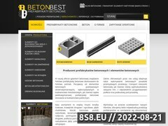 Miniaturka www.betonbest.pl (Strona z prefabrykatami betonowymi)
