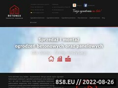 Miniaturka domeny www.betonex-ogrodzenia.pl