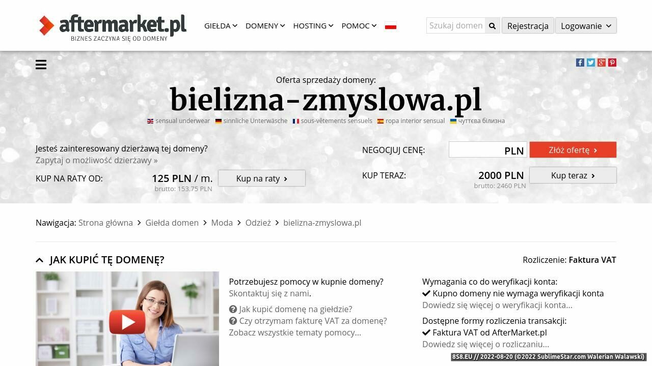 Sklep internetowy z seksowną bielizną damską (strona bielizna-zmyslowa.pl - Bielizna-zmyslowa.pl)
