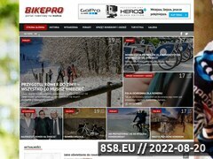 Miniaturka www.bikepro.pl (Strona oferuje porady odnośnie jazdy na rowerze)