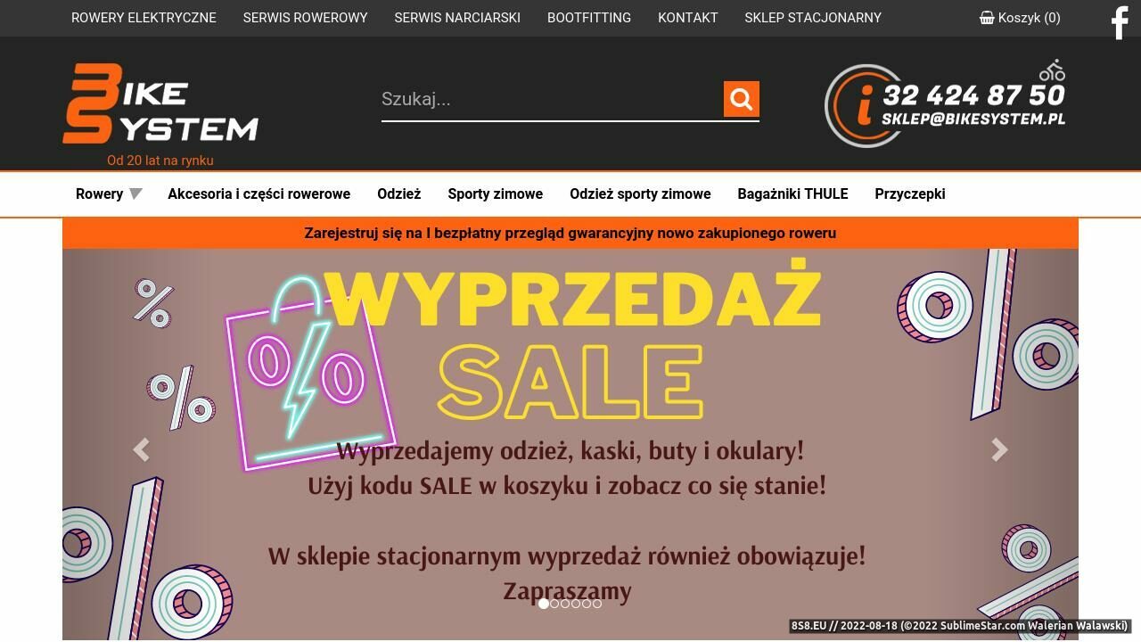 Największy sklep i serwis rowerowy oraz narciarski w Rybniku (strona bikesystem.pl - Bikesystem.pl)