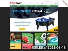 Miniaturka strony Stoły bilardowe, piłkarzyki, dart - sklep internetowy