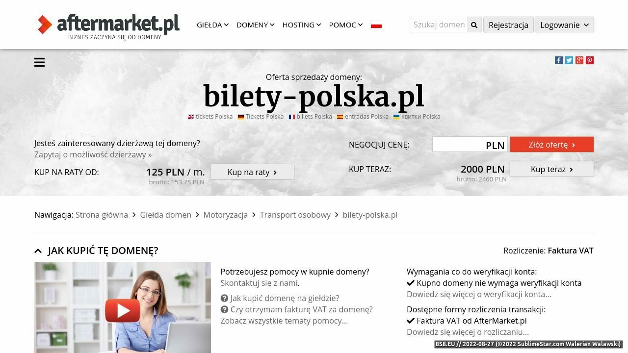 Bilety autokarowe (strona bilety-polska.pl - Bilety-Polska.pl)