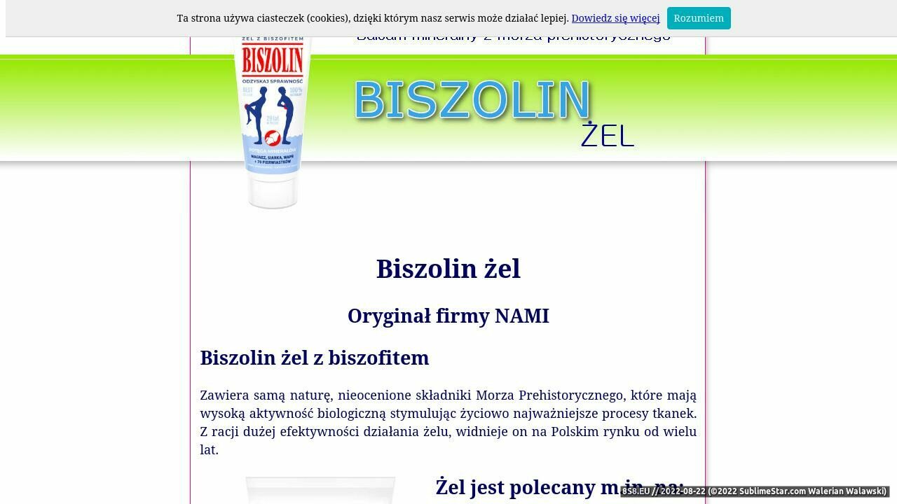 Oryginalny Biszolin rosyjski (strona biszolin.pl - Pokonaj Bóle Krem)