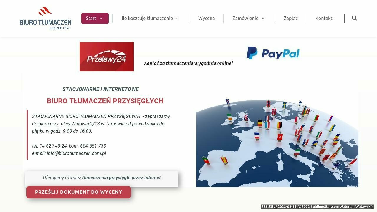 LexpertISE - Internetowe Biuro Tłumaczy  (strona www.biurotlumaczen.com.pl - Biurotlumaczen.com.pl)