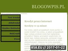 Miniaturka www.blogowpis.pl (Blog)