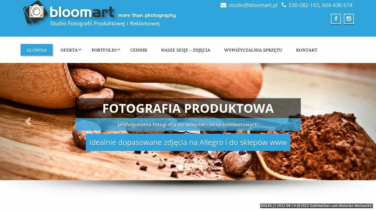 Bloomart Fotografia produktowa, przedmiotów, ślubna (strona bloomart.pl - Bloomart.pl)