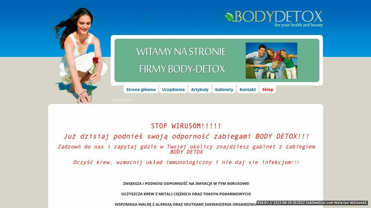 Zrzut ekranu Body Detox - lider w biochemicznym oczyszczaniu organizmu