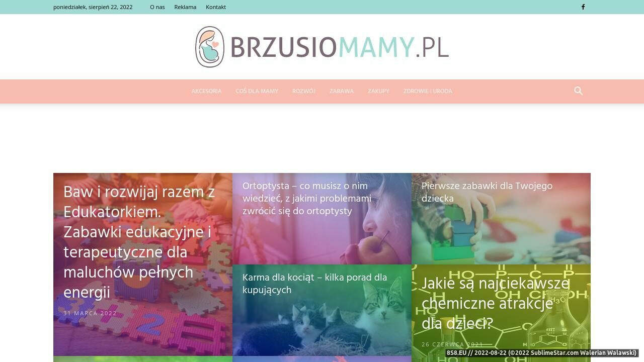 Brzusio Mamy - Moda dla przyszłej mamy (strona brzusiomamy.pl - Brzusiomamy.pl)
