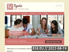 Miniaturka bukva.edu.pl (Bukva - lekcje języka rosyjskiego)