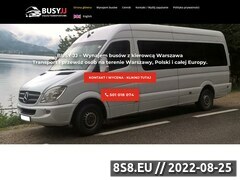 Zrzut strony Busy z kierowcą - wynajem Warszawa