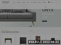 Zrzut strony Sklep on-line oferujący wyprzedaż stylowych mebli włoskich