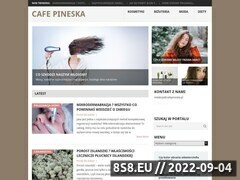 Zrzut strony Cafe Pinesca - portal dla kobiet