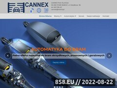 Miniaturka www.cannex.pl (Automatyka do bram)