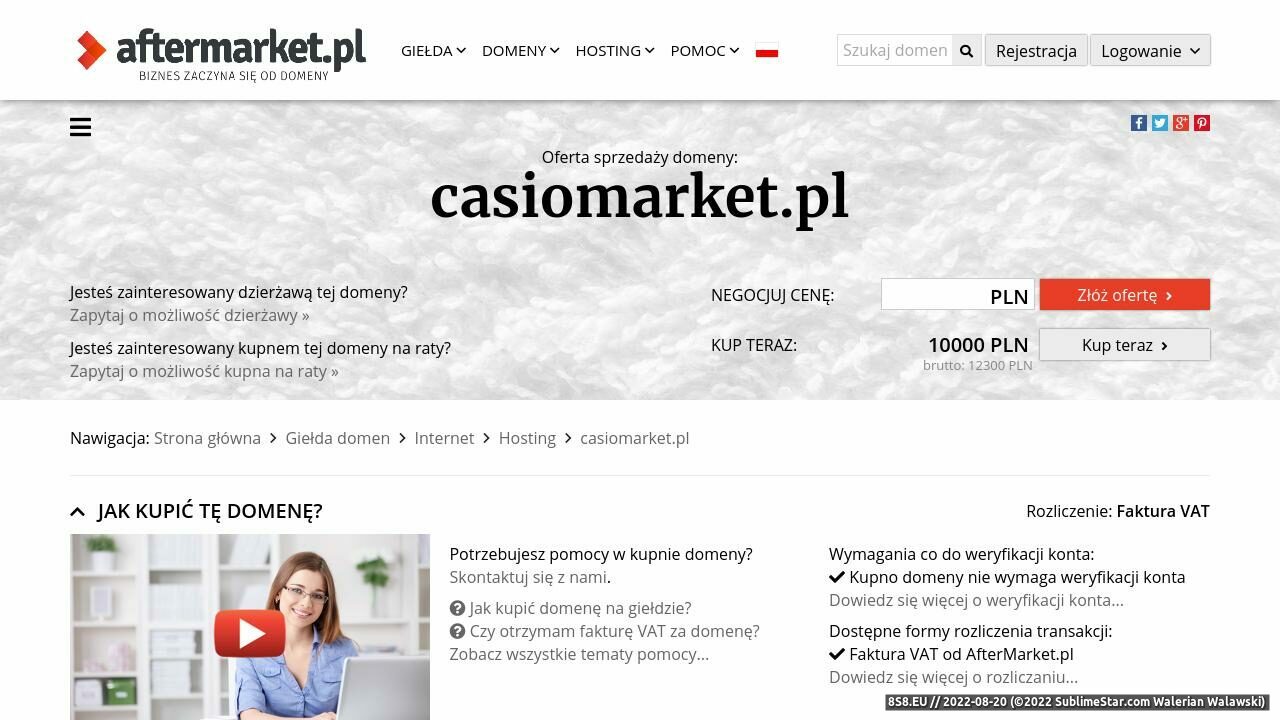 Sklep internetowy, aparaty (strona www.casiomarket.pl - Casiomarket.pl)