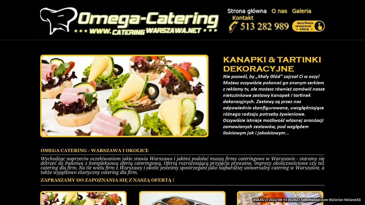 Catering - Panameera (strona cateringwarszawa.net - CateringWarszawa.net)