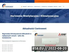 Miniaturka www.centrowent.pl (Klimatyzatory Multisplit Wrocław)
