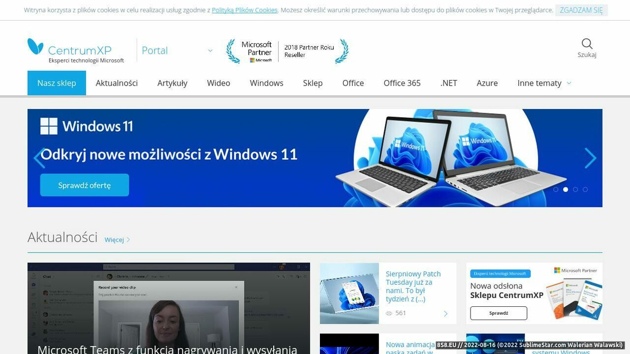 Zrzut ekranu CentrumXP.pl - Windows