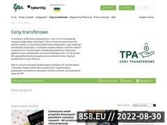 Zrzut strony TPA Poland Dokumentacja cen transferowych