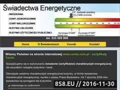 Miniaturka certor.com.pl (Świadectwa Energetyczne)