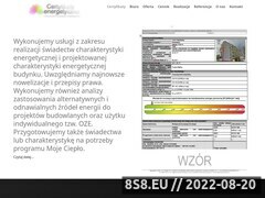 Zrzut strony Świadectwa energetyczne Kraków