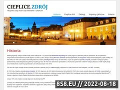 Miniaturka www.cieplicezdroj.pl (Cielice Zdrój - informacje o uzdrowisku)