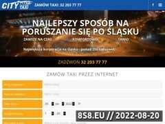 Zrzut strony Tanie Taxi w Katowicach