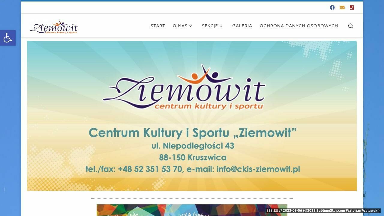Zrzut ekranu CKiS-Ziemowit - sala konferencyjna