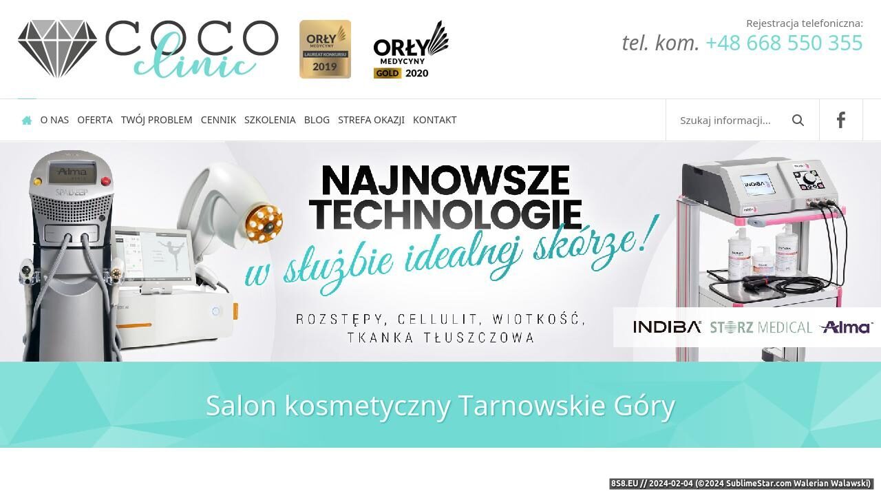 Medycyna estetyczna & kosmetologia (strona cococlinic.pl - Coco Clinic)