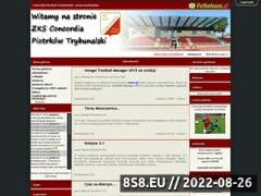 Miniaturka concordiapiotrkow.futbolowo.pl (Nieoficjalna strona kibiców klubu Concordia Piotrków)