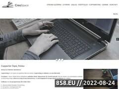Miniaturka creospace.pl (Copywriting, teksty na stronę i pisanie <strong>tekstów</strong>)
