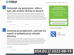 Miniaturka domeny critical.pl