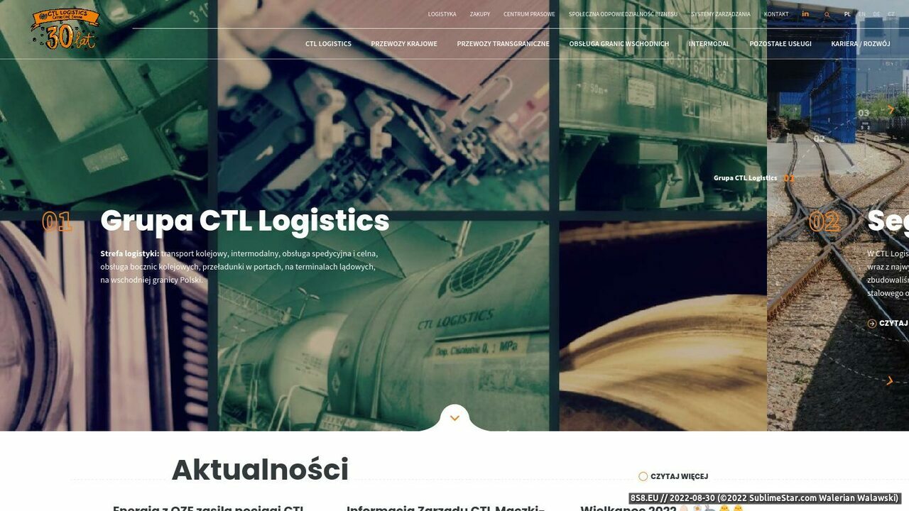 Zrzut ekranu Firma spedycyjna CTL Logistics