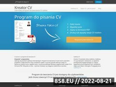 Miniaturka www.cv-kreator.pl (Program do tworzenia CV online)